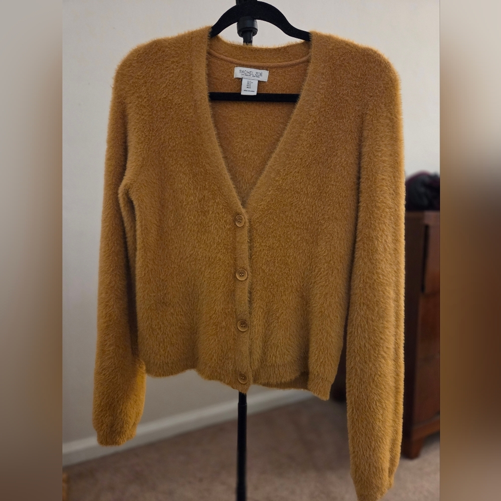 Fluffy Cardigan Sweater